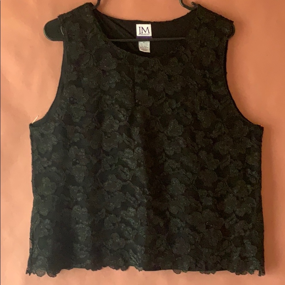 JM COLLECTION WOMANS LACE TOP